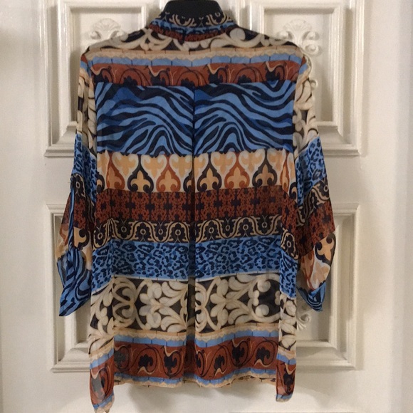 CSC Studio - Shear Button-down Blouse - Picture 3 of 4